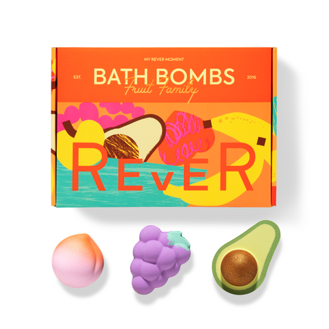 REVER SPA Fruit Basket Bath Bombs Gift(3 balls)