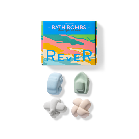 REVER SPA Vehicle Shaped Rainbow Bath Bombs Box