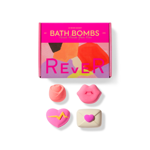 It is a rever bath bomb gift set, containing 4 shapes with a rose, lip, heart and love letter.. They would be a pampering  gift for women.