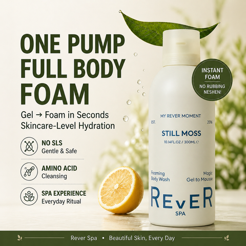REVER SPA Foaming Body Wash - STILL MOSS