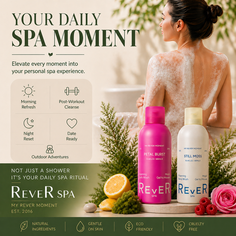 REVER SPA Foaming Body Wash - STILL MOSS