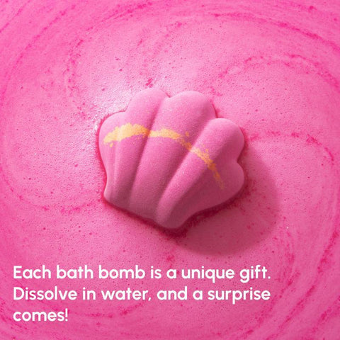 Jewelry Bath Bombs Gift Set | Baroque Shell Design with Necklace | REvER SPA