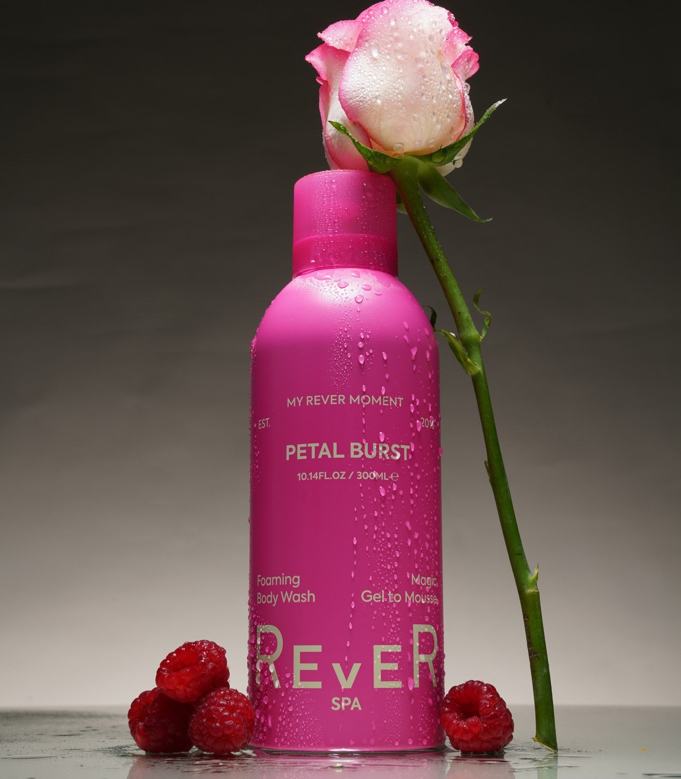 REVER foaming body wash and skincare texture